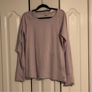 GAP gfit Lilac Perforated Long Sleeve Shirt